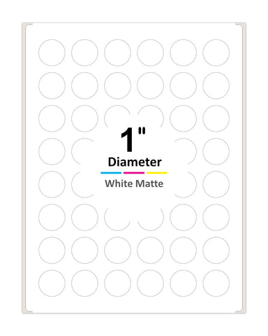 1'' Diameter round labels