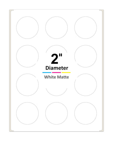 2'' Diameter round labels